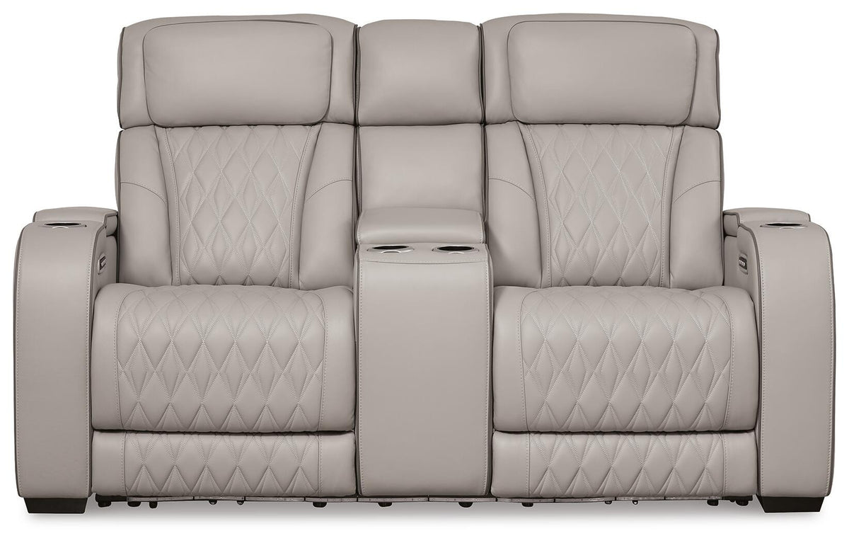 Boyington Power Reclining Loveseat with Console (U27105-SI)