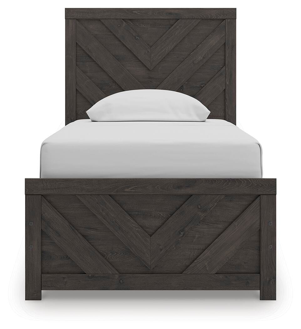 Prendonea Panel Bed, Dresser and Mirror (B3789-SI) - Image 9
