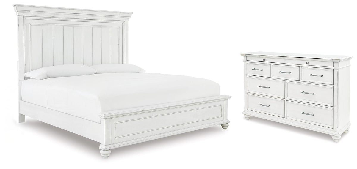 Kanwyn Panel Bed and Dresser (B777-SI)