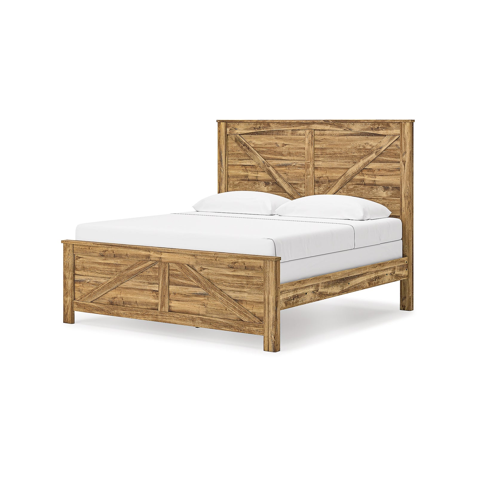 Maystonna King Crossbuck Panel Bed (PCB1580-SI) - Image 2