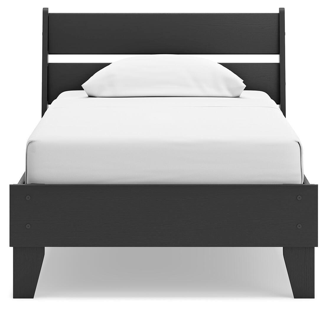 Socalle Panel Platform Bed and Dresser (EB1865-SI) - Image 2