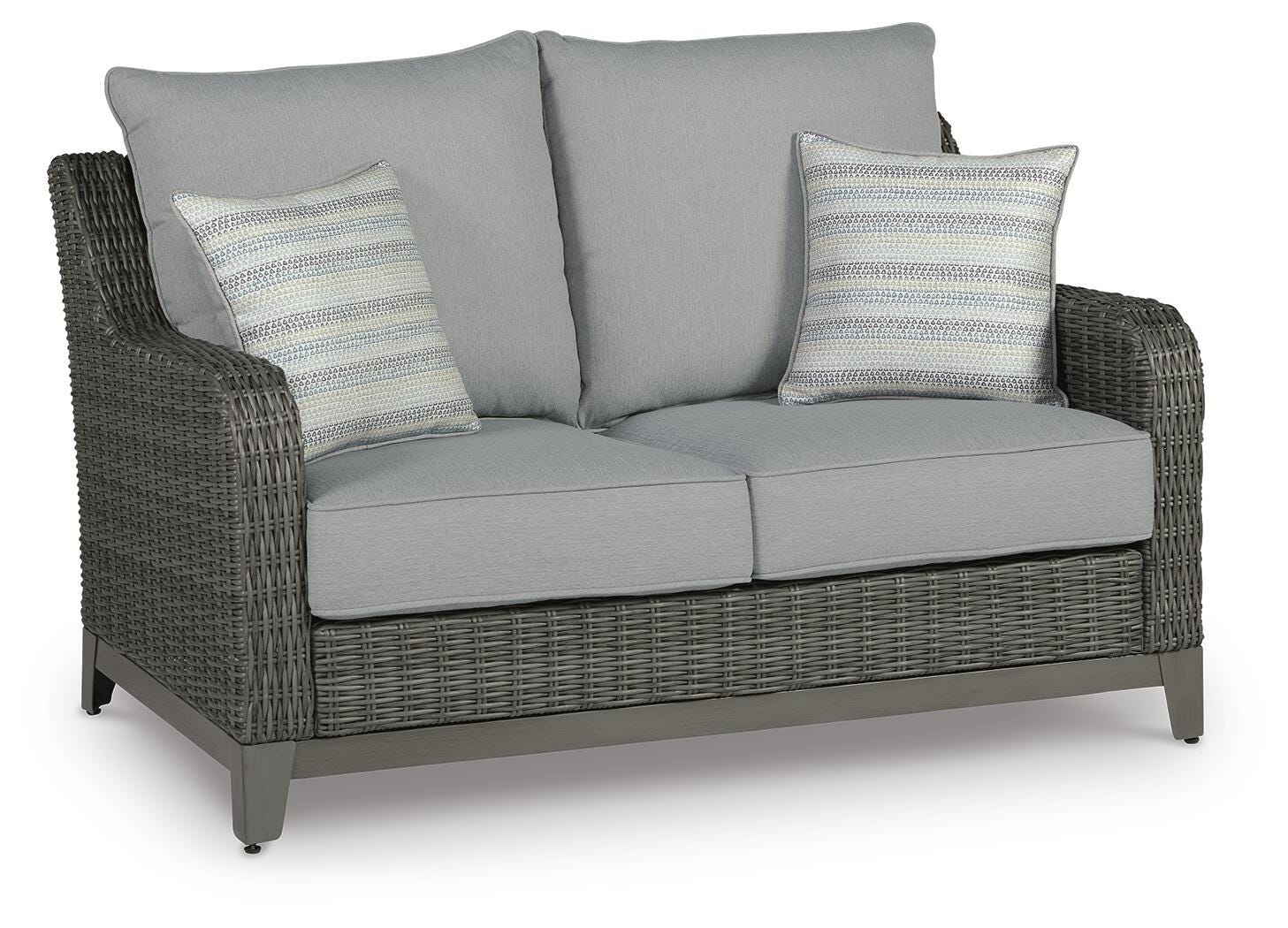 Elite Park Outdoor Loveseat with Cushion (P518-SI) - Image 7