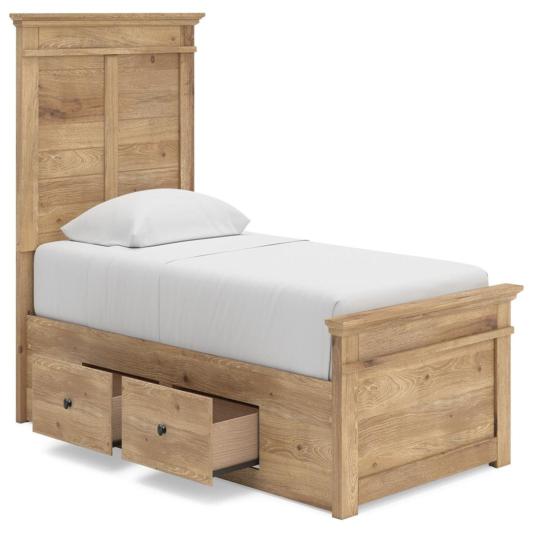 Makidern Twin Panel Storage Bed (PCB1170-SI) - Image 5