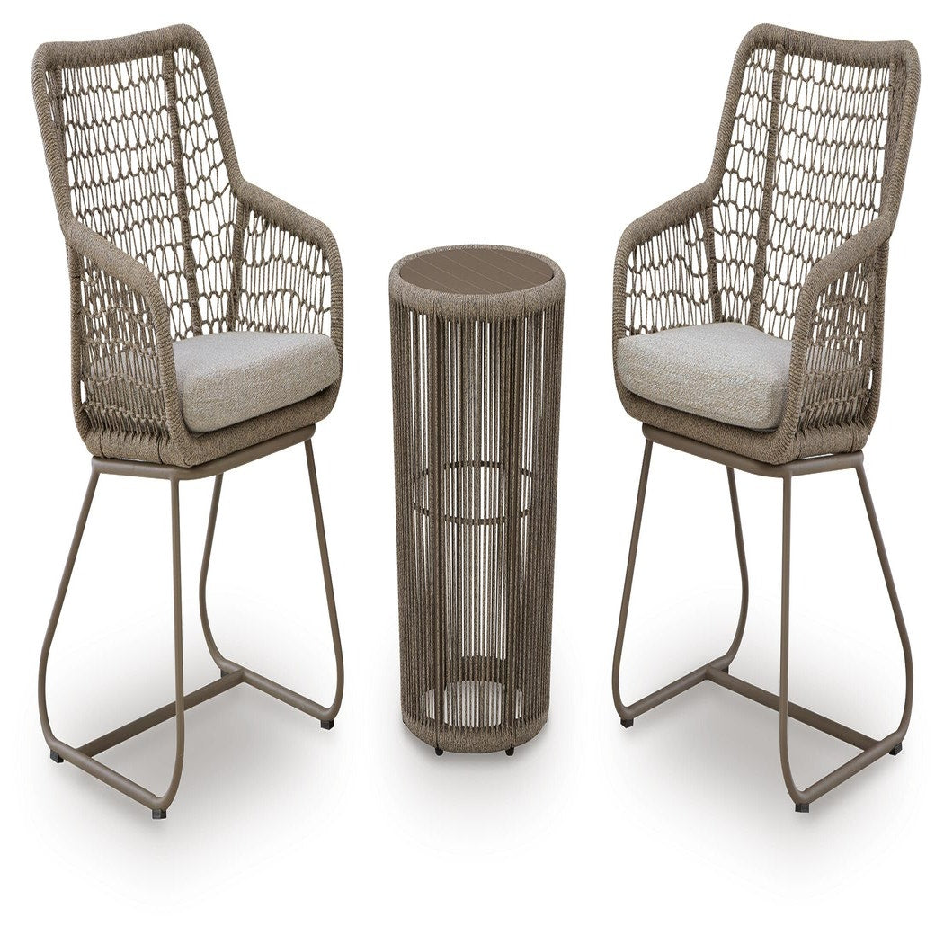 Majors Beach Outdoor Table and 2 Chairs (PCP321-SI)