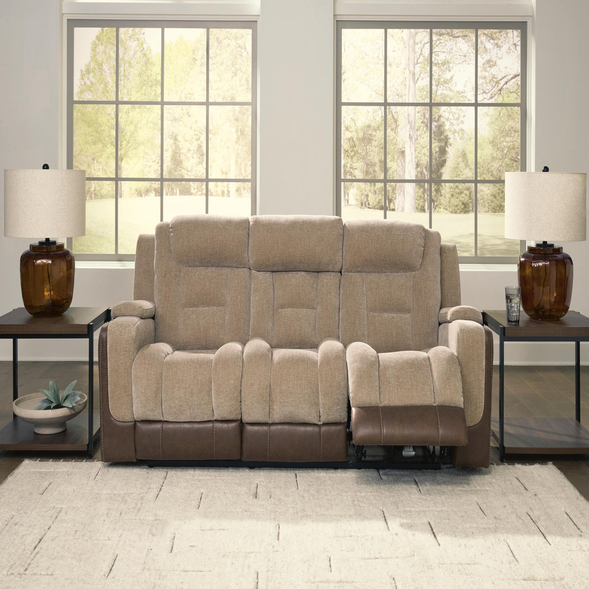 Mixed Motion Power Reclining Loveseat with Console (PC83504-SI) - Image 13
