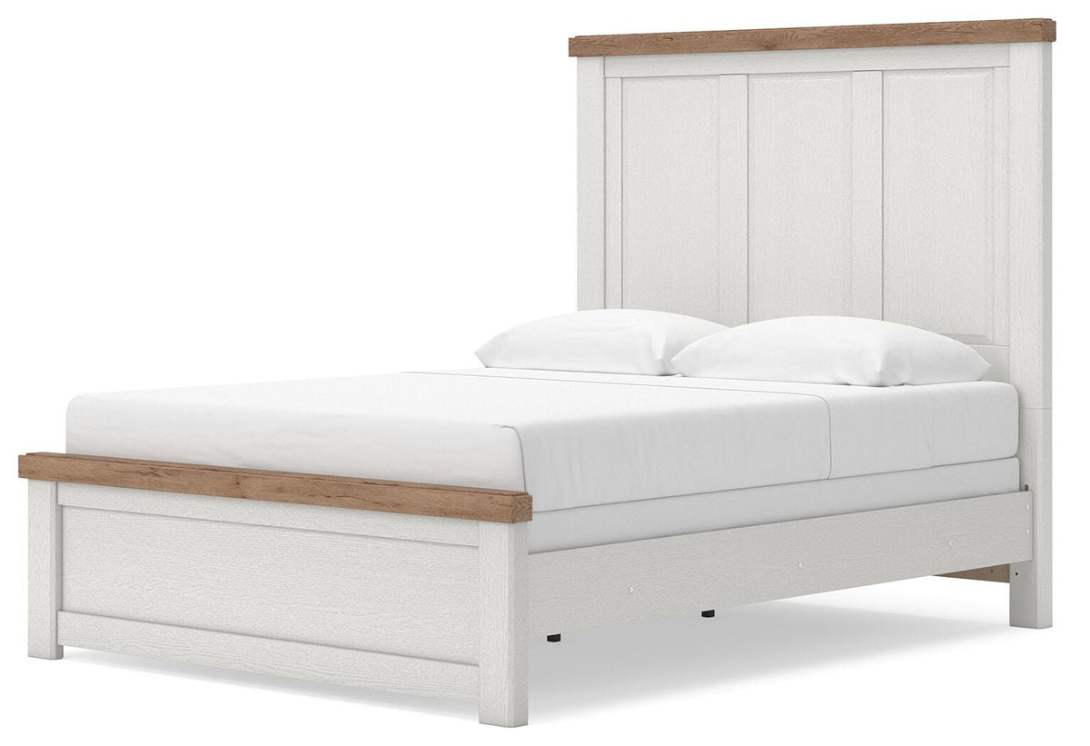 Savonport Panel Bed - White/Brown  (B4615-SI) - Image 5
