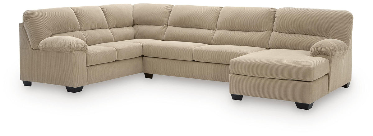 SimpleJoy 3-Piece Sectional with Chaise (24203-SI)
