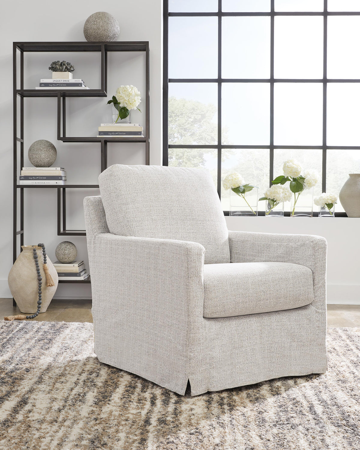 Nenana Next-Gen Nuvella Swivel Glider Accent Chair (A3000644-SI) - Image 5