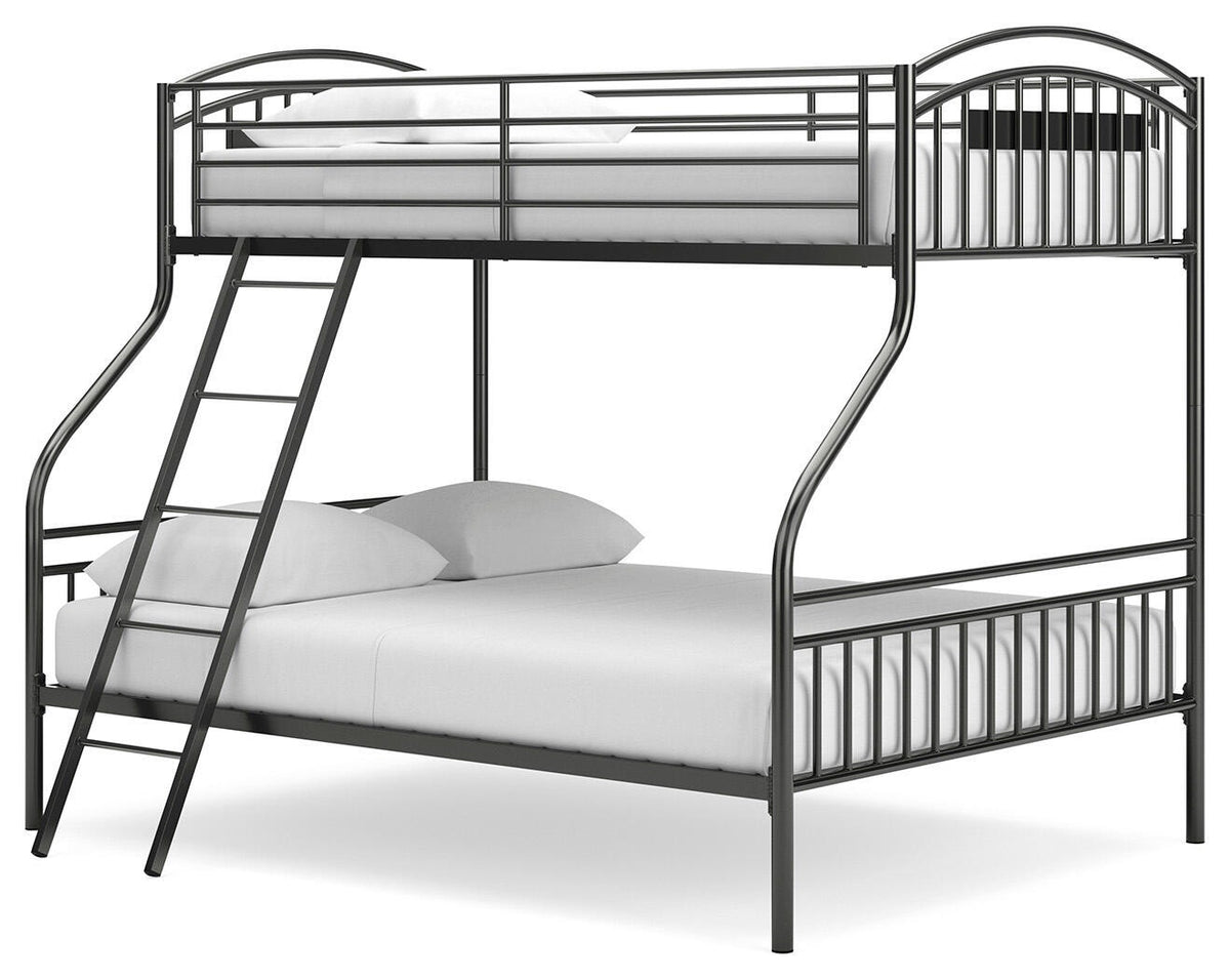 Lanceburg Twin over Full Bunk Bed with Ladder (PCB400-SI) - Image 2