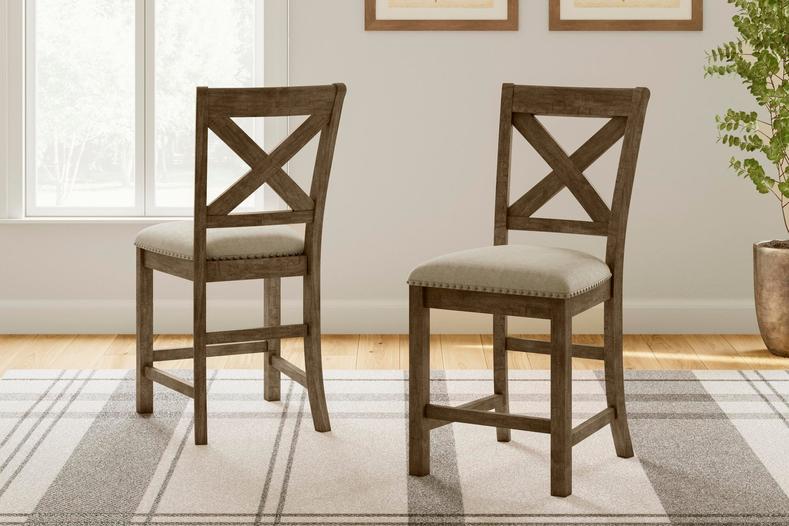 Moriville Counter Height Bar Stool (Set of 2) (D631-SI) - Image 7