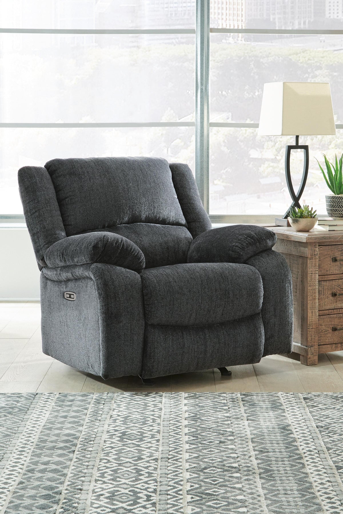 Draycoll Power Reclining Loveseat with Console (76504-SI) - Image 20