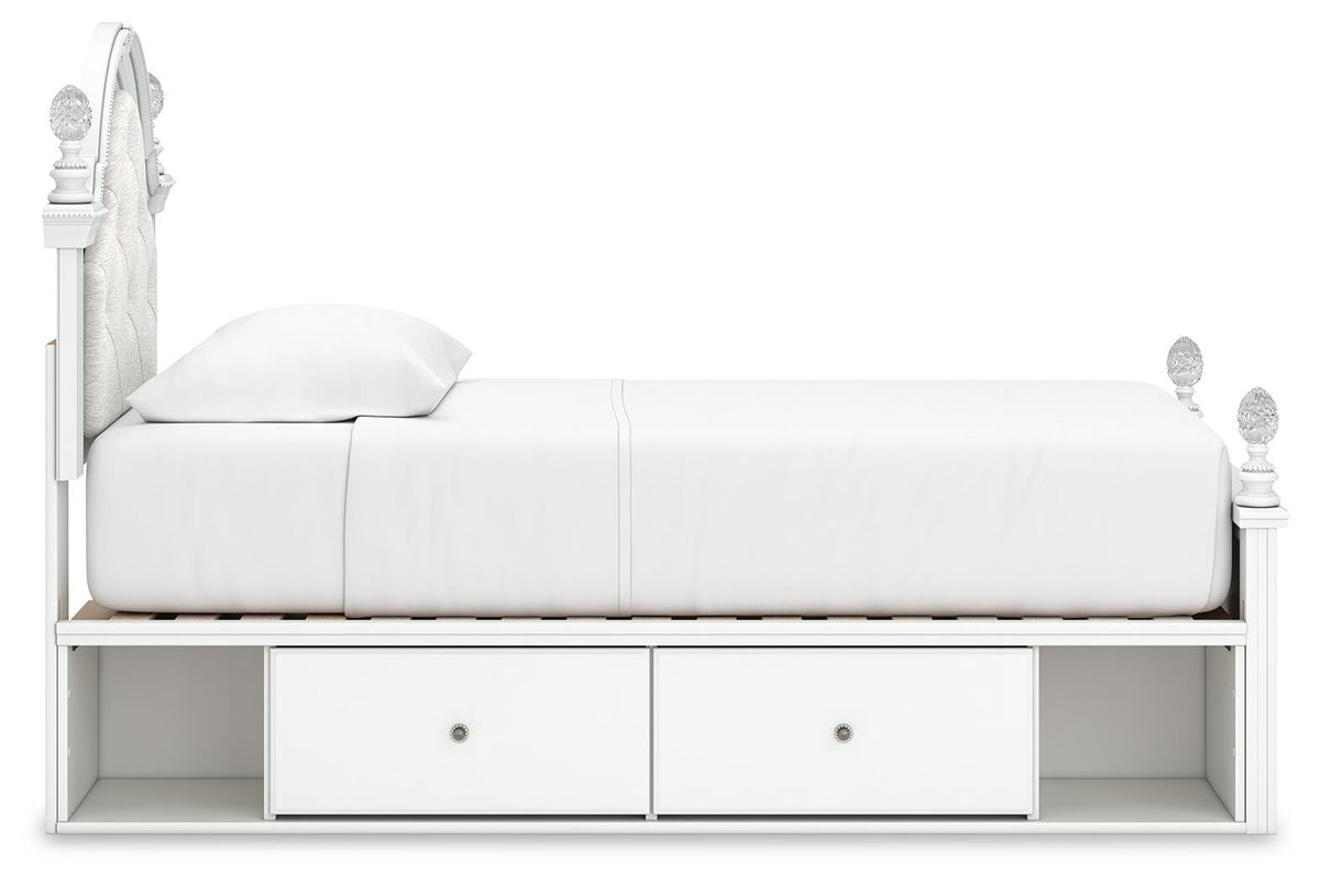 Kozlani Twin Upholstered Panel Storage Bed (PCB1819-SI) - Image 6