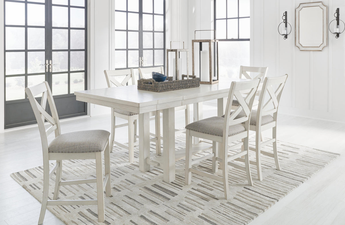 Robbinsdale Counter Height Dining Table and 6 Barstools (D642-SI) - Image 11