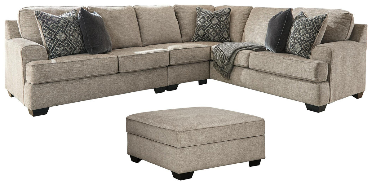 Bovarian 3-Piece Sectional with Ottoman (56103-SI) - Image 5