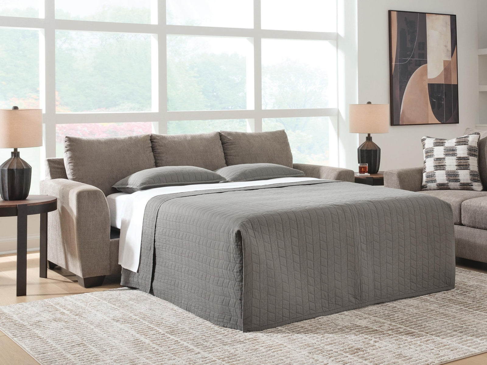 Loreo Queen Sofa Sleeper (63102-SI) - Image 2