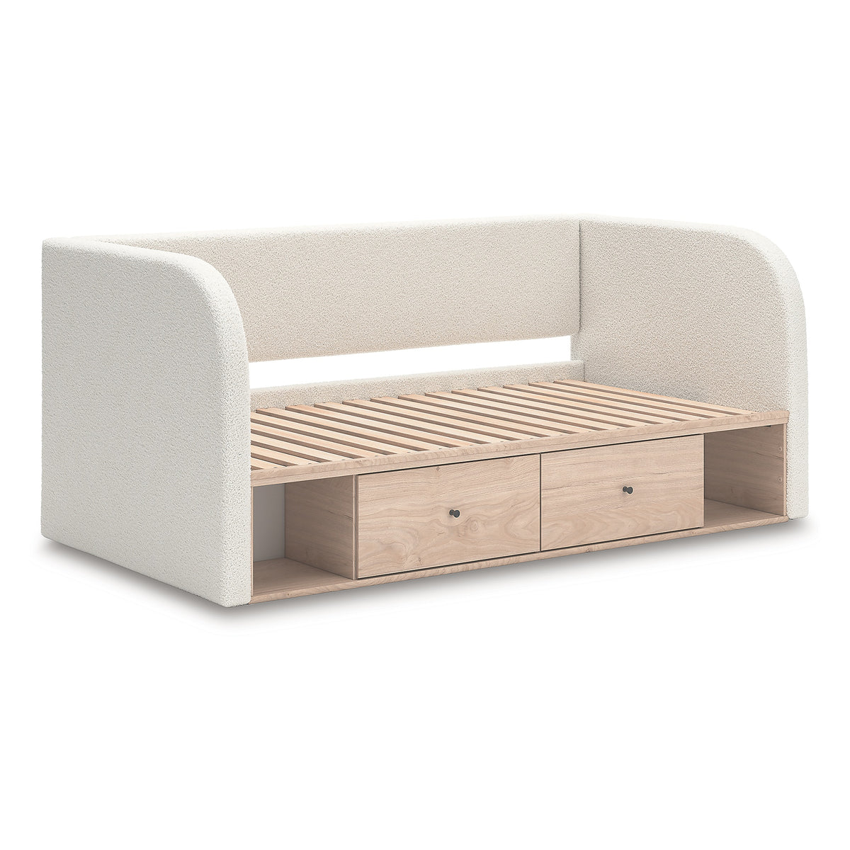 Arloster Twin Upholstered Day Bed with Storage (PCB1566-SI) - Image 3