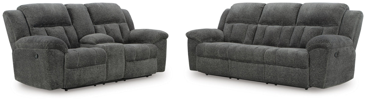 Frohn Reclining Sofa and Loveseat (37406-SI)