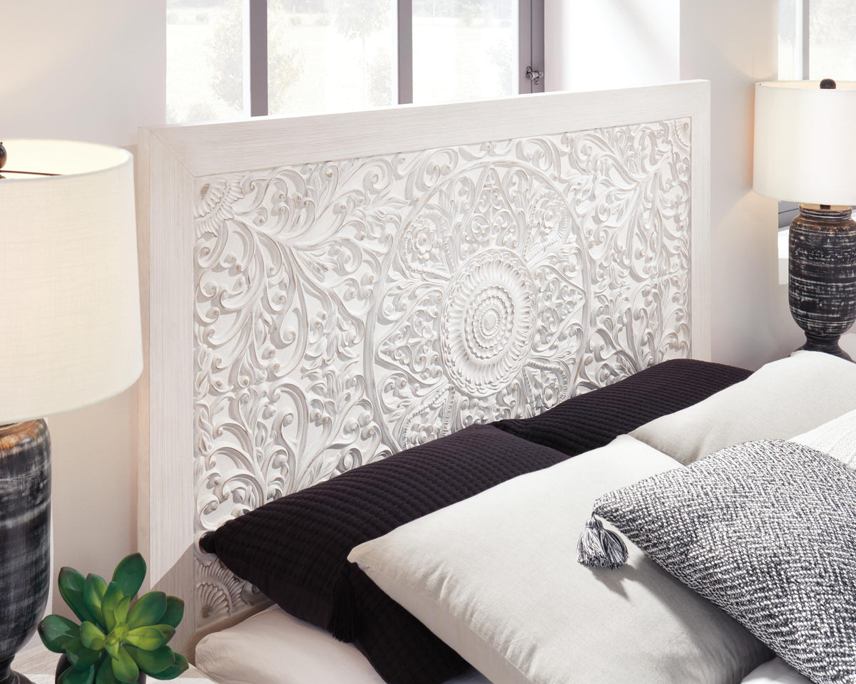 Paxberry Panel Bed, Chest and Nightstand - Whitewash  (B181-SI) - Image 23
