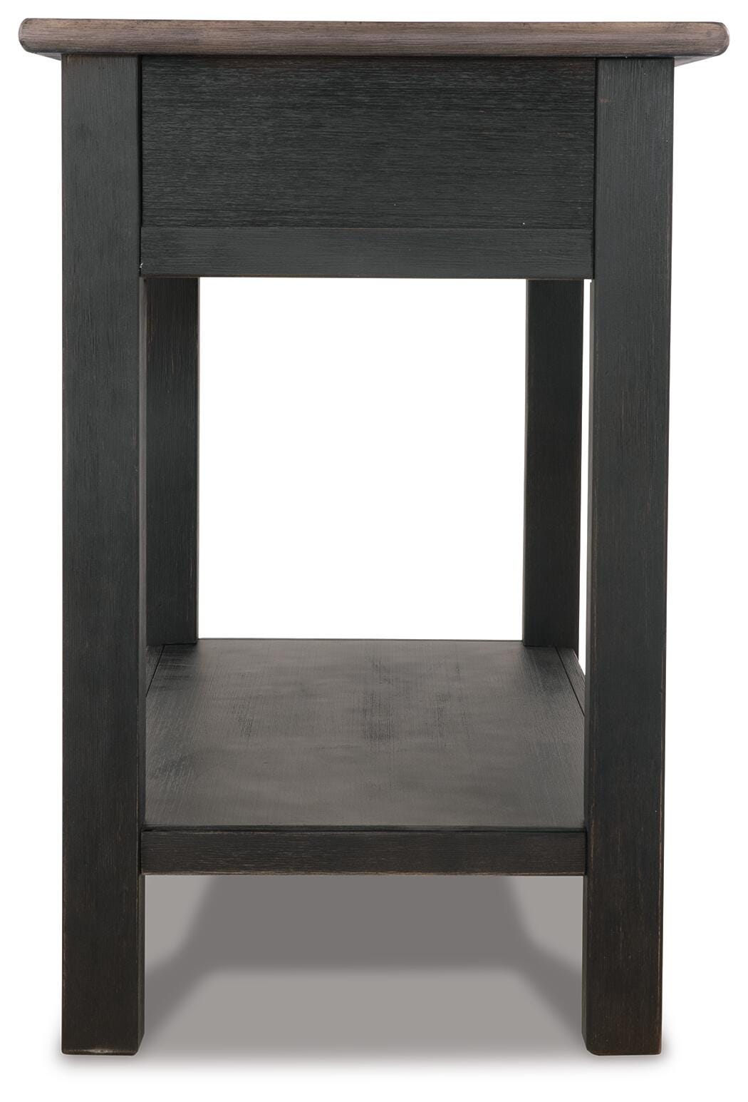 Tyler Creek Coffee Table and 2 End Tables with Console - Grayish Brown/Black  (T736-SI) - Image 11