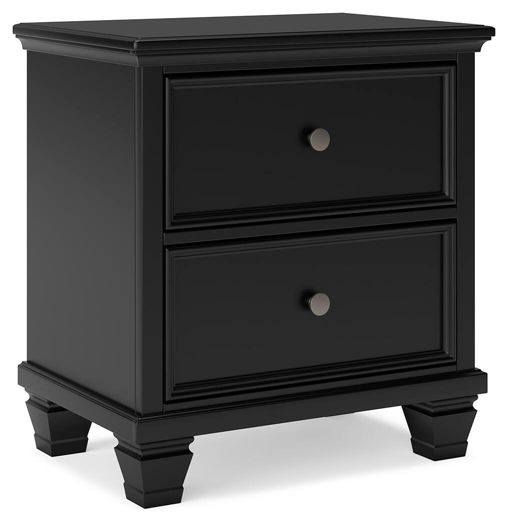 Lanolee Nightstand - Black  (B687-SI) - Image 2