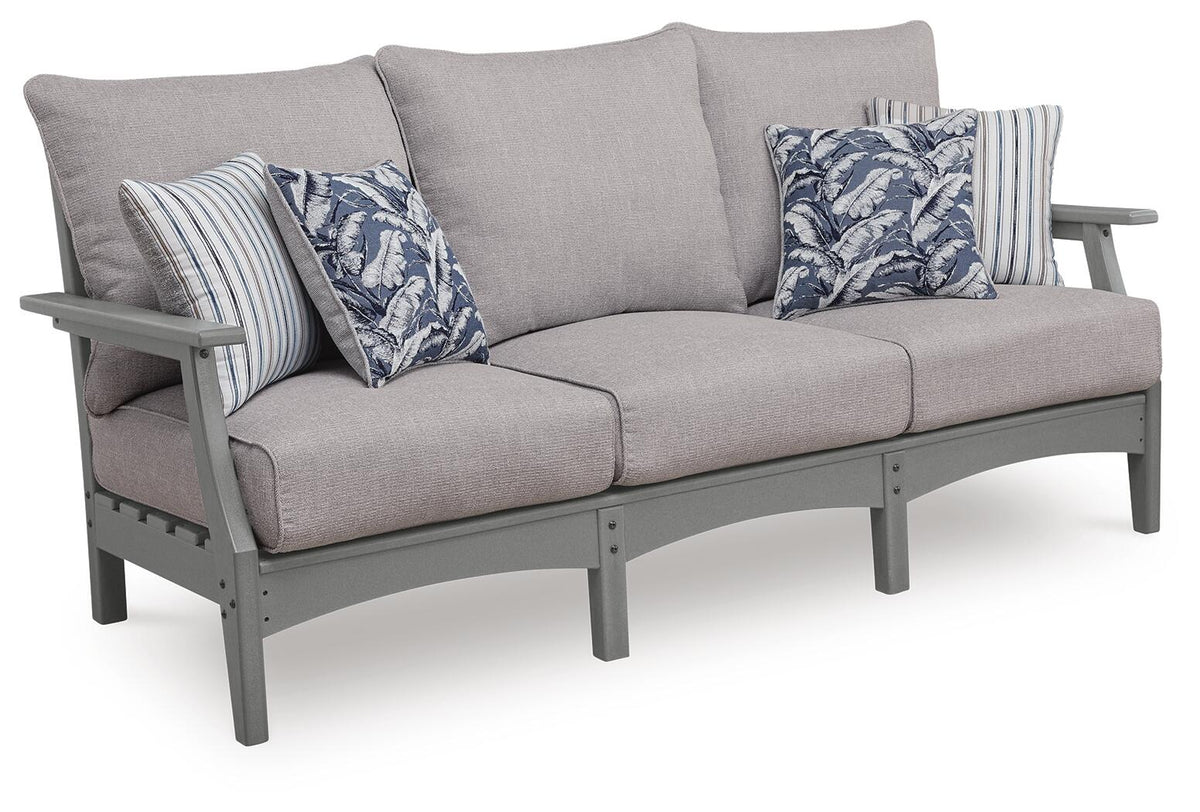 Cove Beach Outdoor Sofa with Cushion (PCP803-SI) - Image 18