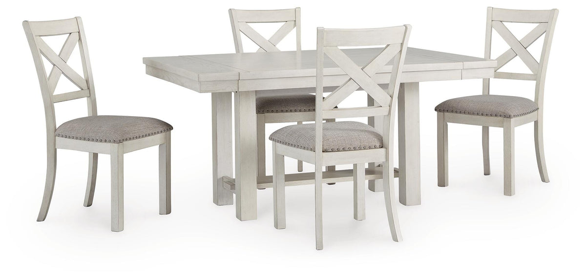 Robbinsdale Dining Table and 4 Chairs (D642-SI) - Image 4