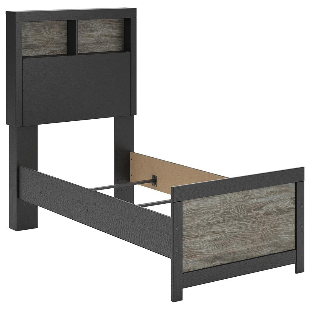 Broachmyn Twin Bookcase Bed, Dresser and Mirror (PCB1118-SI) - Image 13