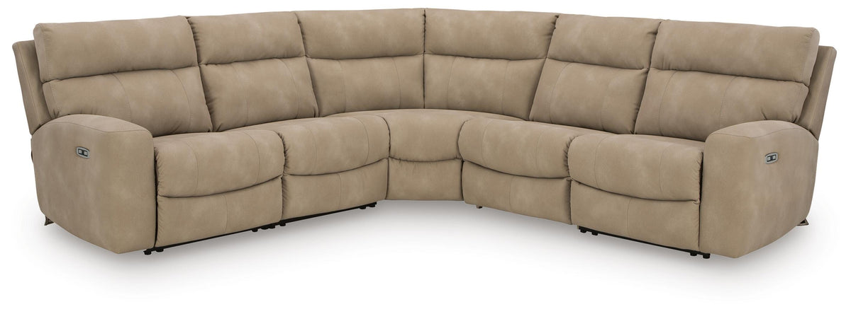 Next-Gen Durapella 5-Piece Power Reclining Sectional (61004-SI)