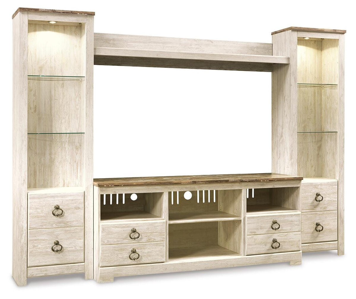 Willowton 4-Piece Entertainment Center (W267-SI)