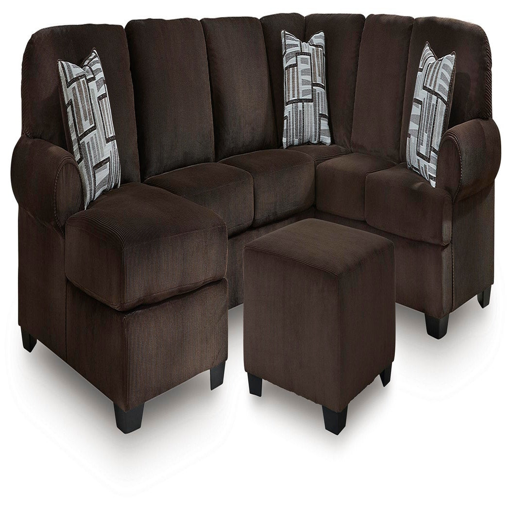 Kimlee 3-Piece Sectional and Ottoman (PC35603-SI)