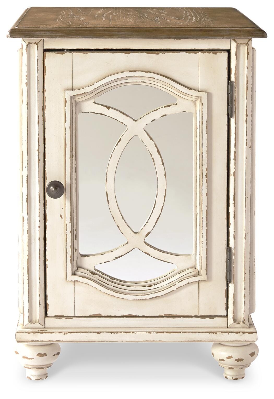 Realyn Chairside End Table - White/Brown  (T743-SI) - Image 2