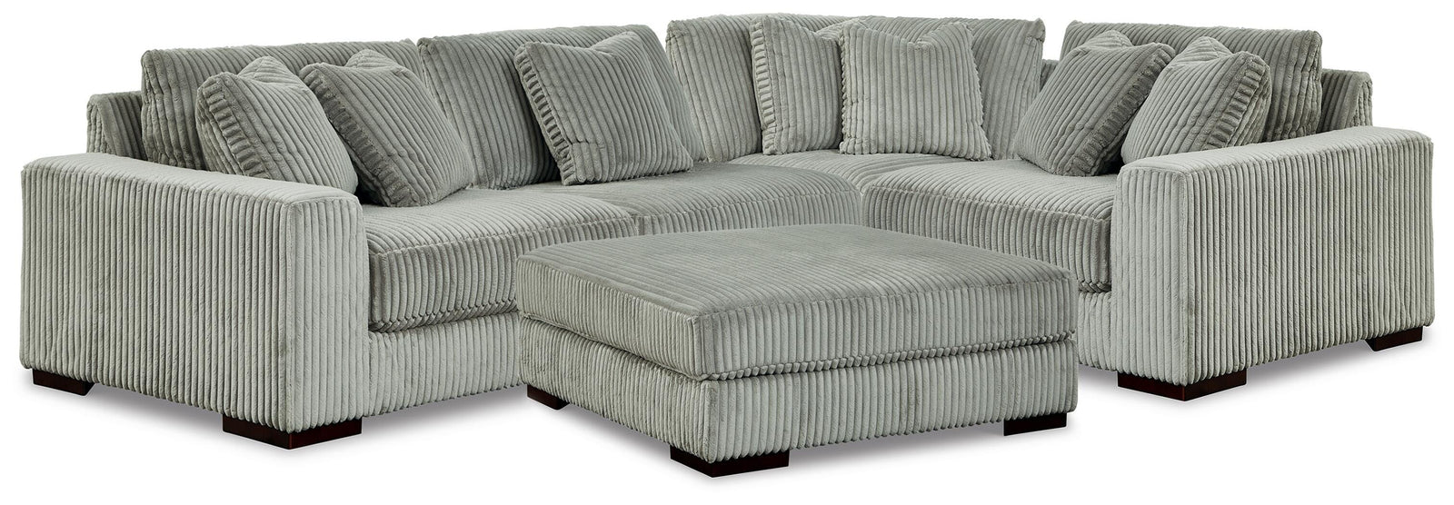Lindyn 4-Piece Sectional and Ottoman (21105-SI)