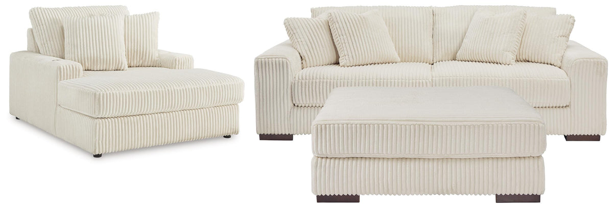 Lindyn 2-Piece Sectional, Chaise and Oversized Ottoman (21104-SI)