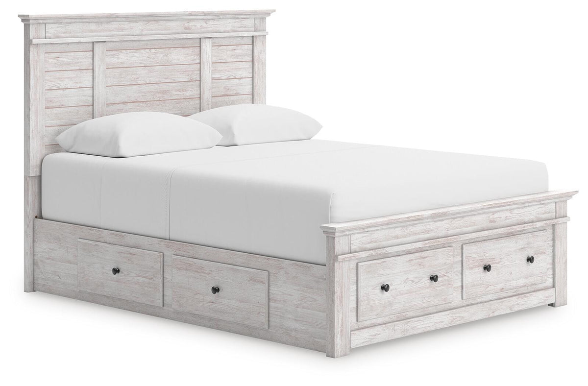Makidern Queen Panel Storage Bed (PCB1171-SI)