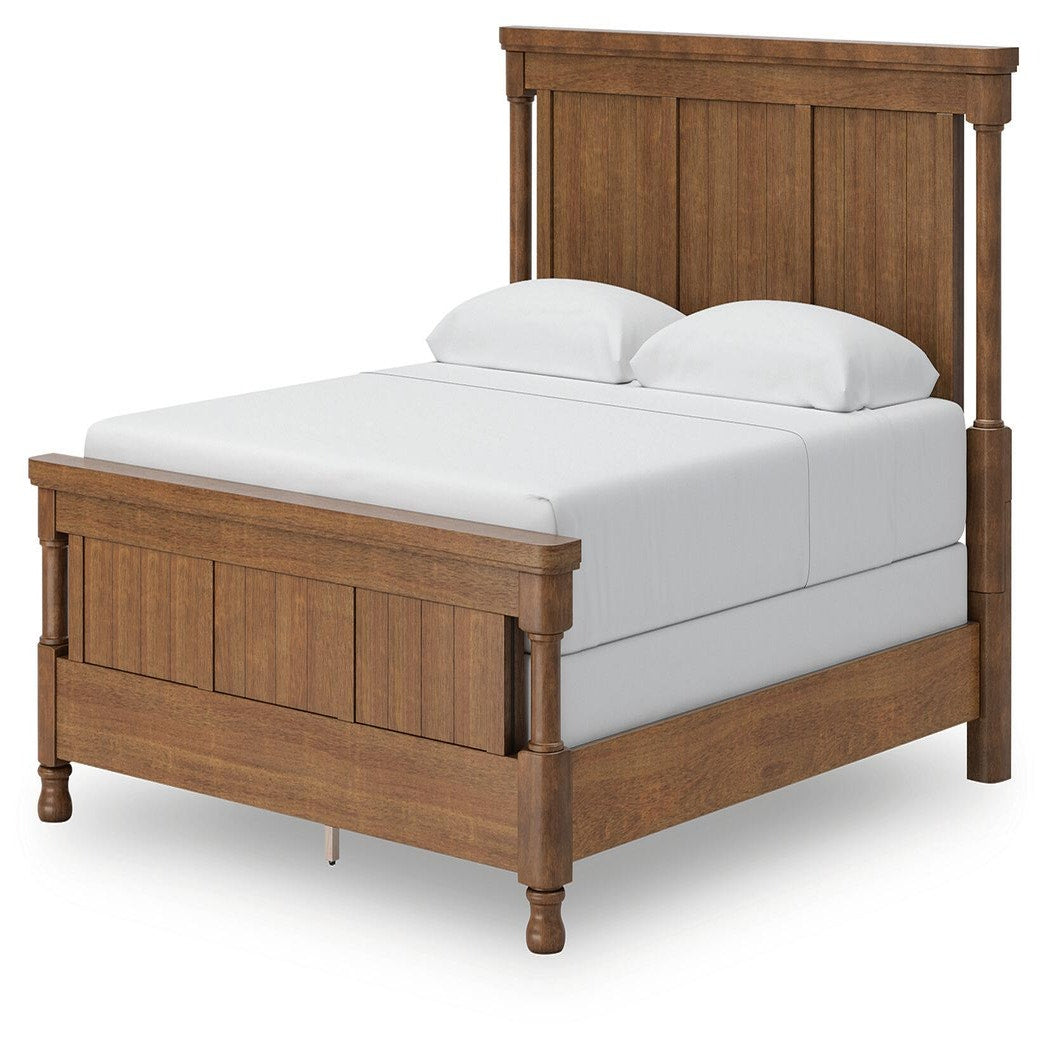 Rowlenstown King Poster Bed, Dresser and 2 Nightstands (PCB824-SI) - Image 11
