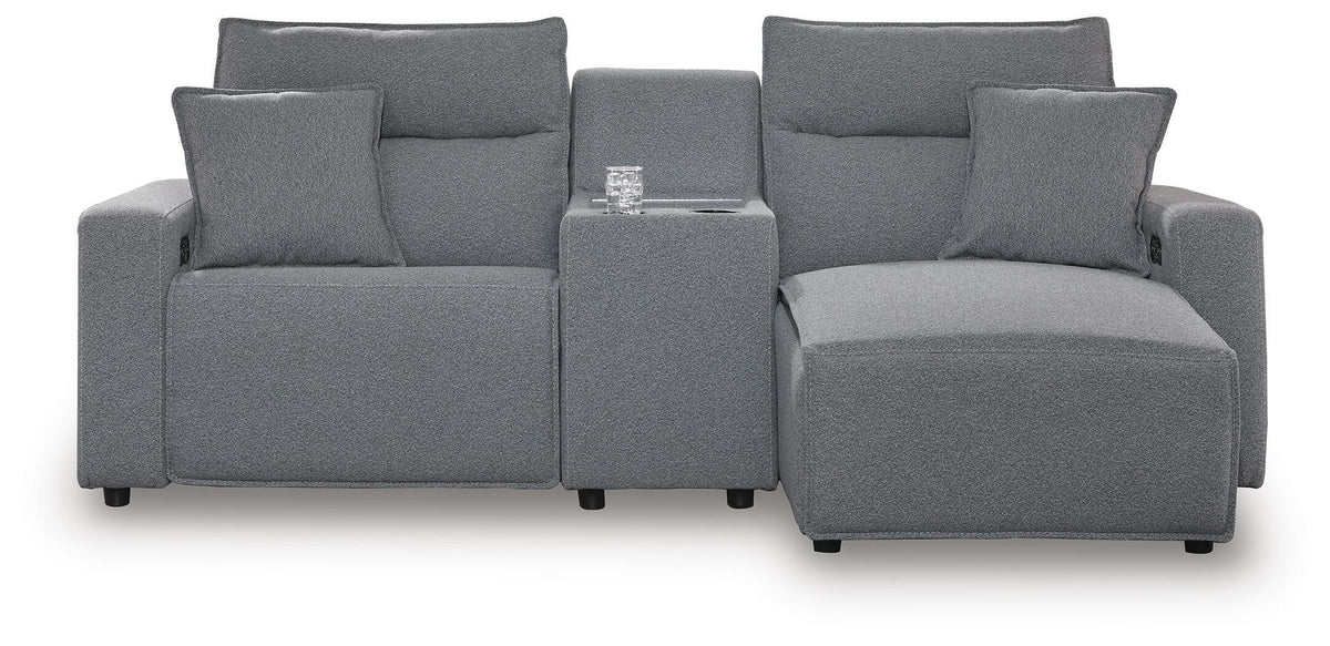Modmax II 3-Piece Power Reclining Sectional with Chaise and Console (65906-SI)