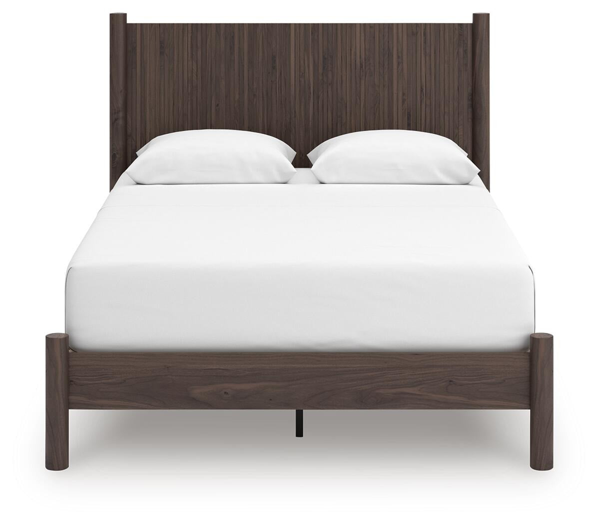 Pamytta Queen Panel Platform Bed, Dresser and Mirror (PCB2614-SI) - Image 2