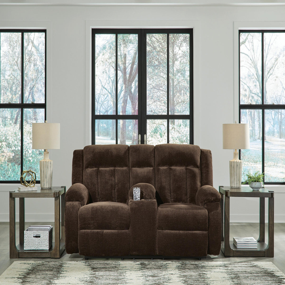Observation Power Reclining Sofa with Drop Down Table (PC21406-SI) - Image 8