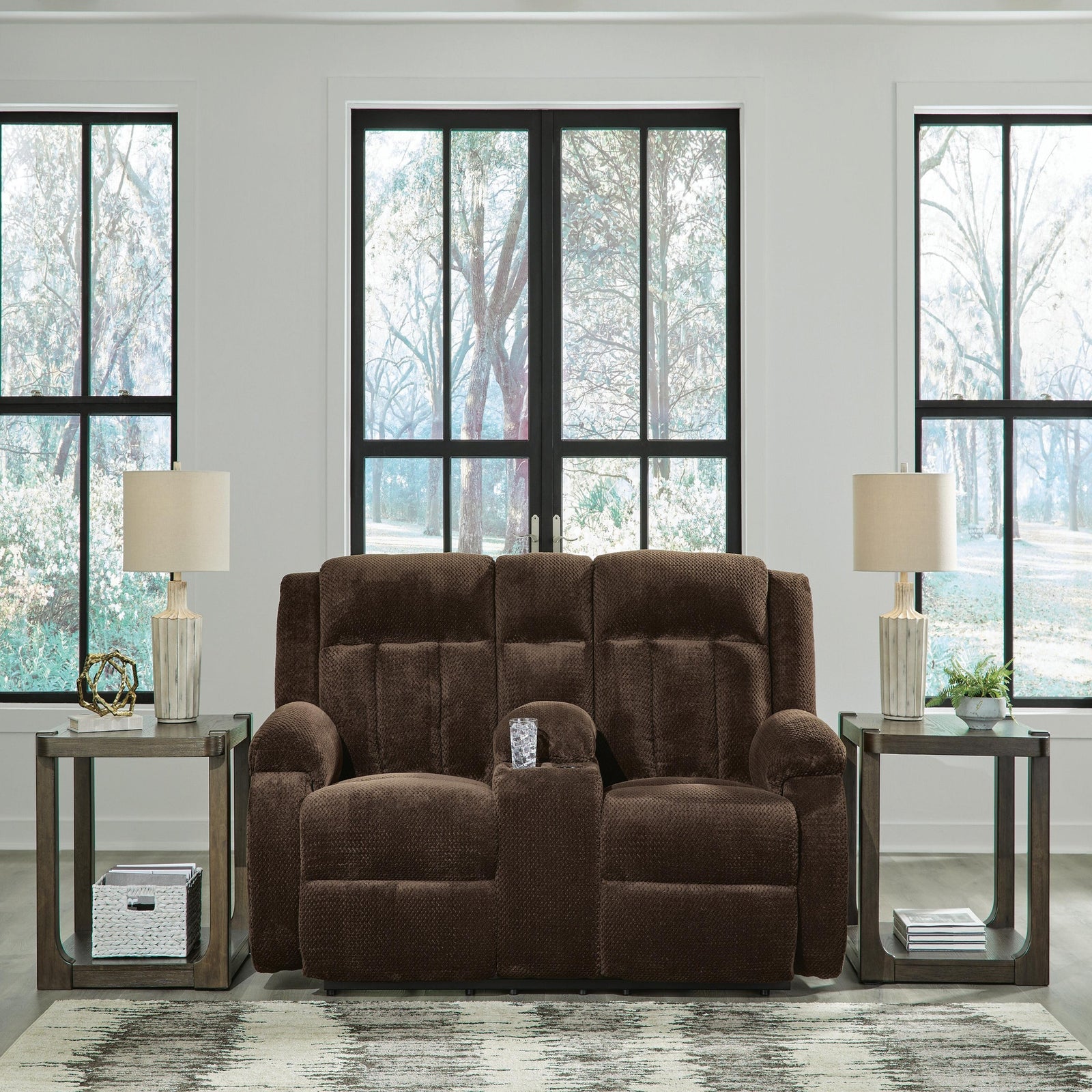 Observation Power Reclining Sofa with Drop Down Table (PC21406-SI) - Image 8