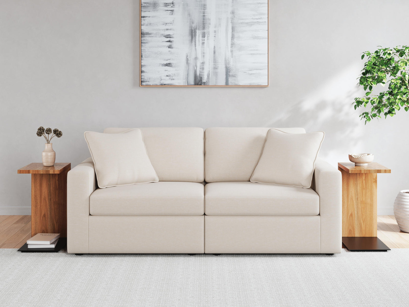 Modmax 3-Piece Sectional Sofa and 2-Piece Sectional Loveseat (92103-SI) - Image 9