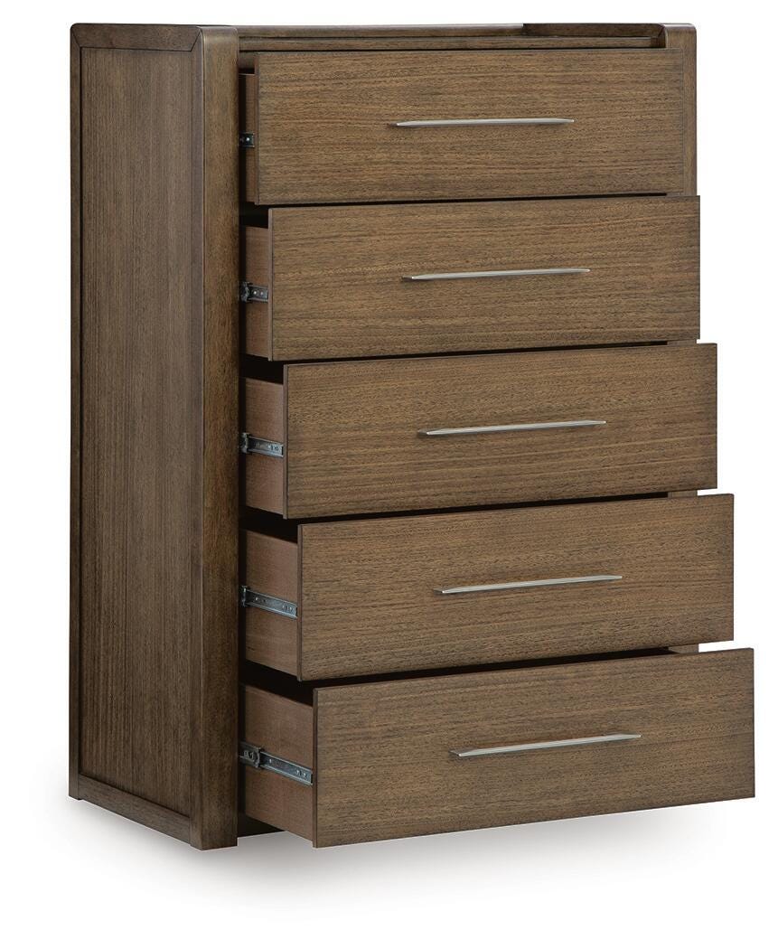Marxmore Chest of Drawers - Brown  (B863-SI) - Image 3