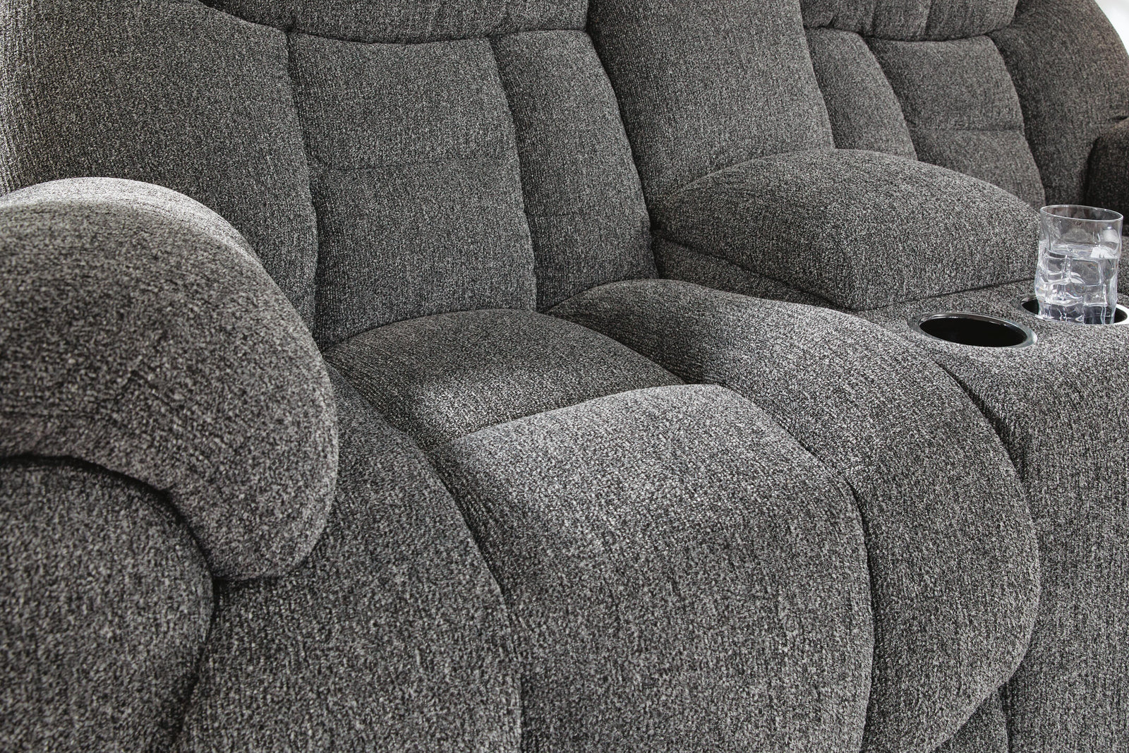 Foreside Reclining Loveseat with Console (38104-SI) - Image 19