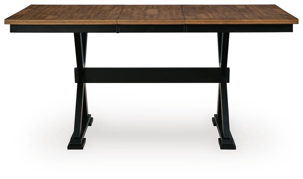 Wildenauer Counter Height Extension Dining Table and 4 Barstools (D634-SI) - Image 2