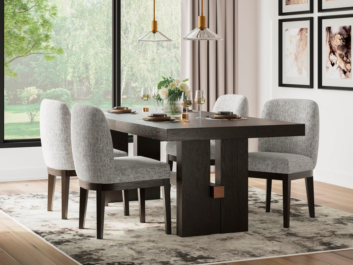 Burkhaus Dining Table and 4 Chairs (D984-SI) - Image 10