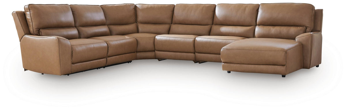 DeepWakes 6-Piece Reclining Sectional with Chaise (PCU62606-SI)