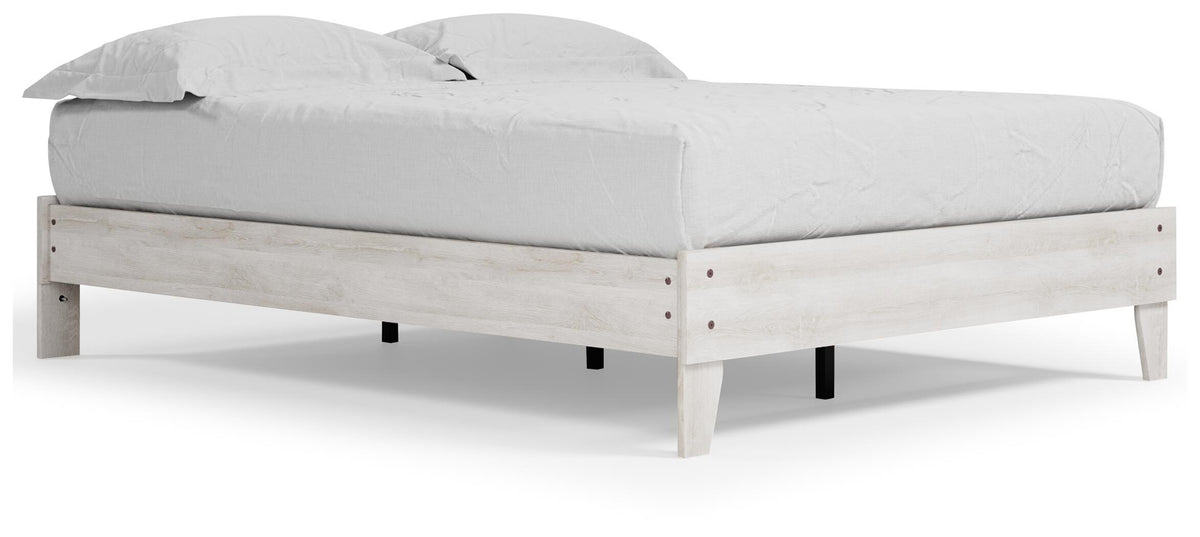 Shawburn Platform Bed - Whitewash  (EB4121-SI)