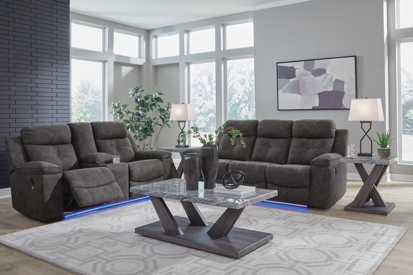 Brysonview Reclining Sofa and Loveseat (63605-SI) - Image 9