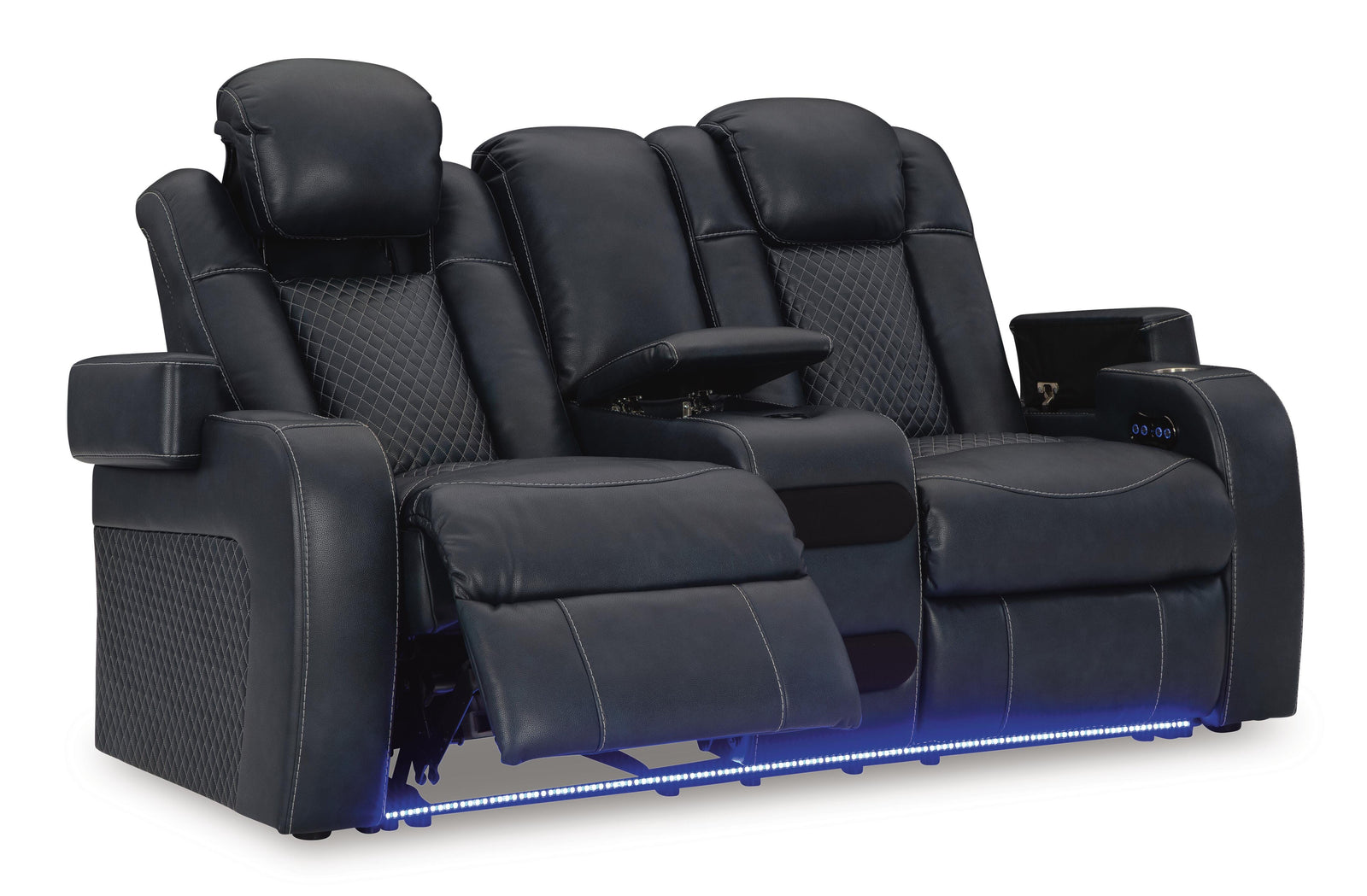 Fyne-Dyme Power Reclining Loveseat with Console (36603-SI) - Image 15