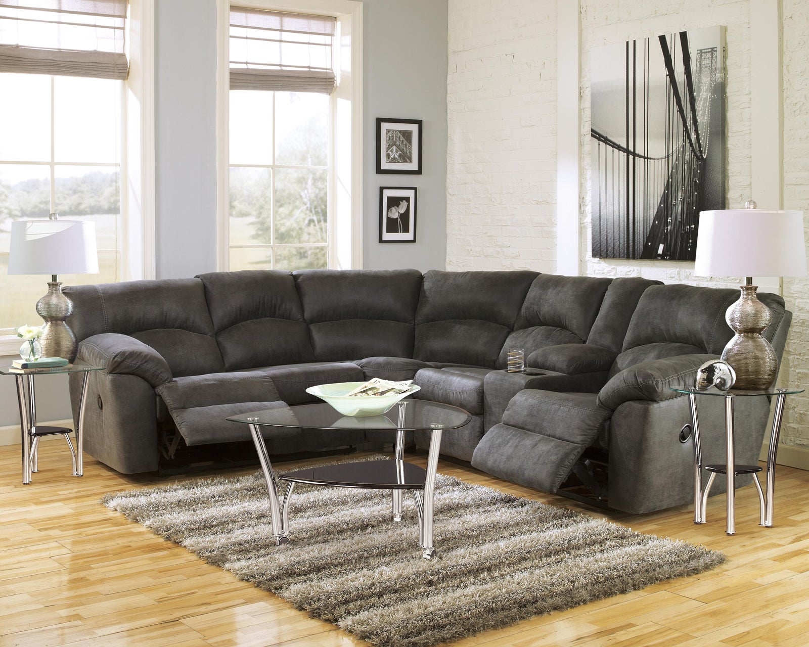 Tambo 2-Piece Reclining Sectional (27801-SI) - Image 3