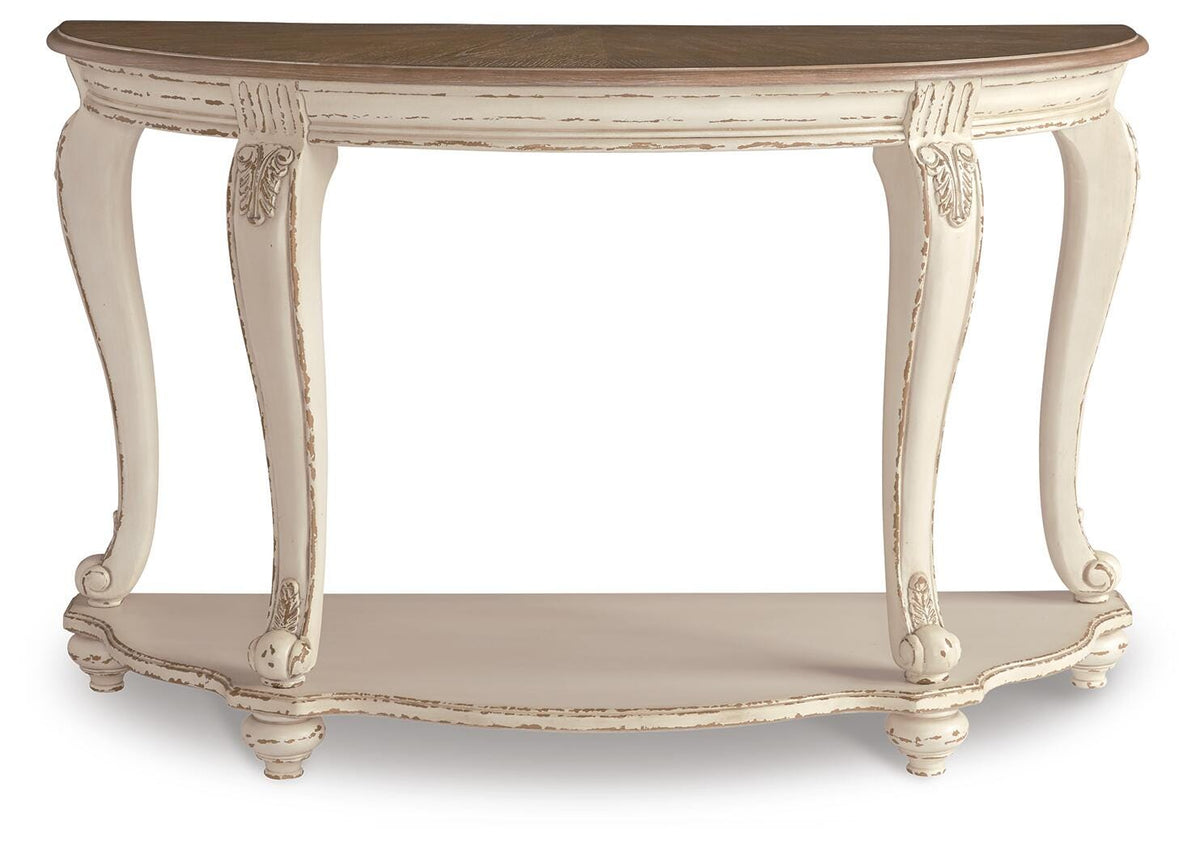 Realyn Sofa Table - White/Brown  (T743-SI) - Image 3